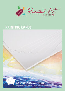 Encaustic Art papier A6 - wit